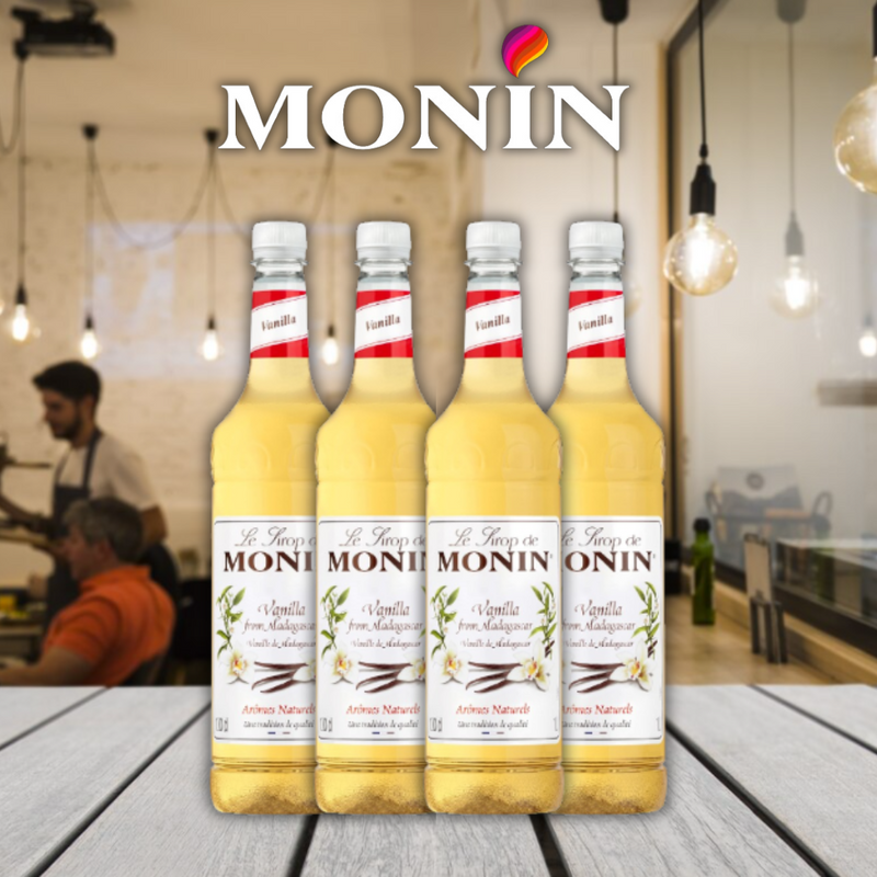 Monin Vanilla Coffee Syrup 1 Litre (Plastic)