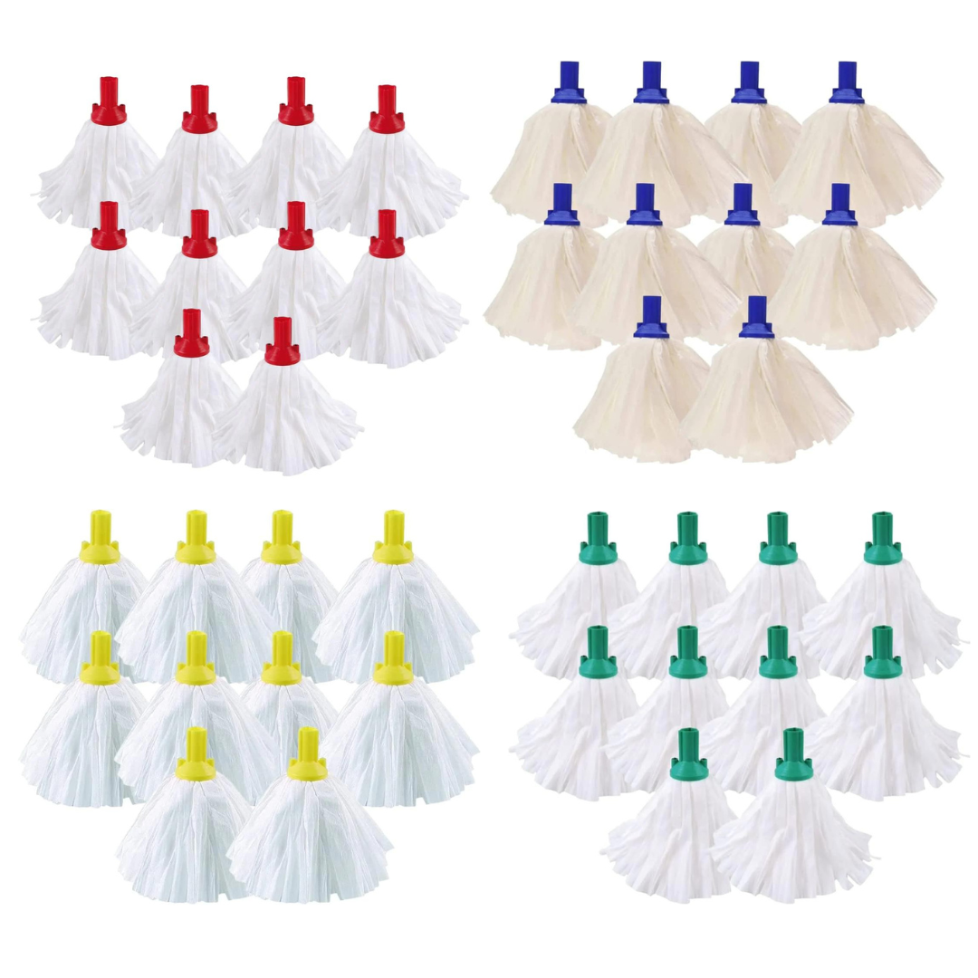 Janit-X Big White Mop Head Blue (10 Mop Pack)