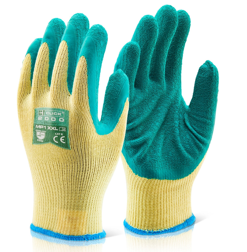 Beeswift 2000 Green Latex Gloves x 10 Pack {All Sizes}