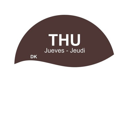 MyCafe Day of Week Food Rotation Label Thursday Pack of 3500 MYC10612