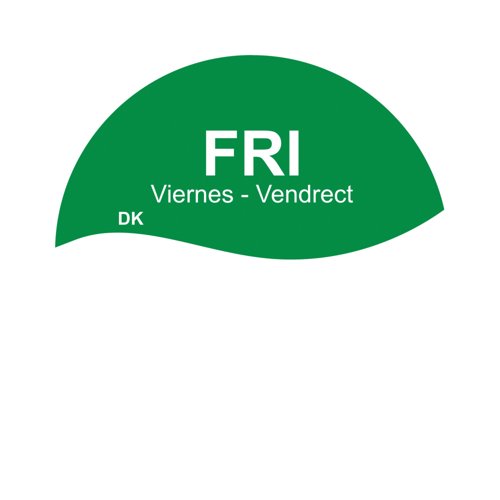 MyCafe Day of Week Food Rotation Label Friday Pack of 3500 MYC10613