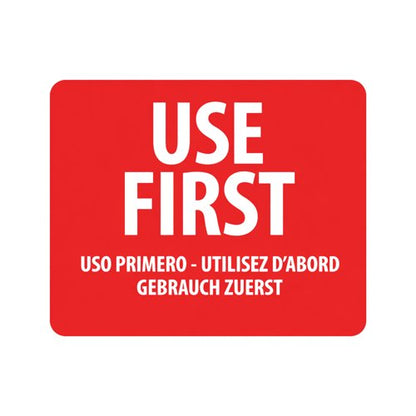 MyCafe Food Label Use First 25x25mm Removable Pack of 1000 MYC10626
