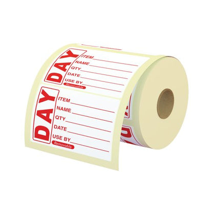 MyCafe Food Label Use By 25x25mm Removable Pack of 1000 MYC10627