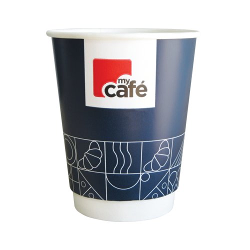 MyCafe Single Wall Hot Cups 8oz Pack of 50 MYC77614