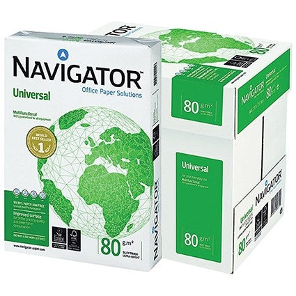 Navigator Universal A4 Paper 80gsm White (Pack of 500) NAVA480