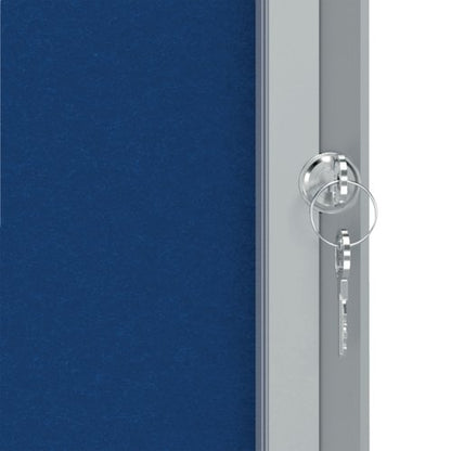 Nobo Premium Plus Felt Lockable Notice Board 9xA4 1902556