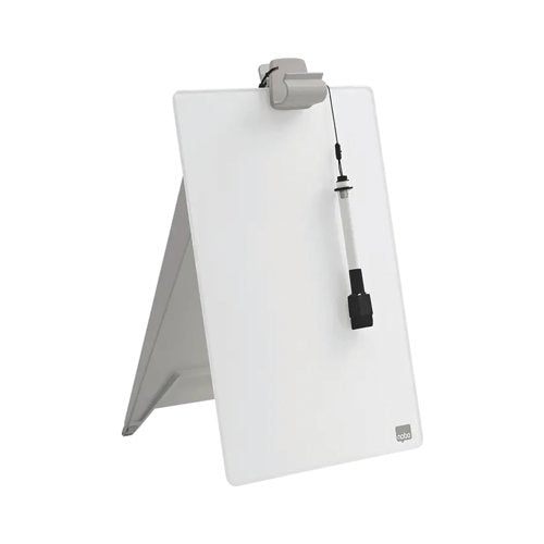 Nobo Desktop Dry Erase Glass Surface Whiteboard Easel 216x297 1905173