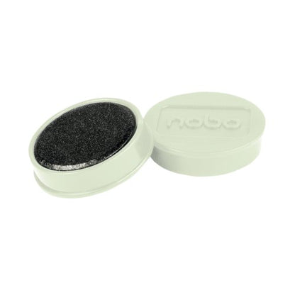 Nobo Whiteboard Magnets 38mm White (10 Pack) 1915315