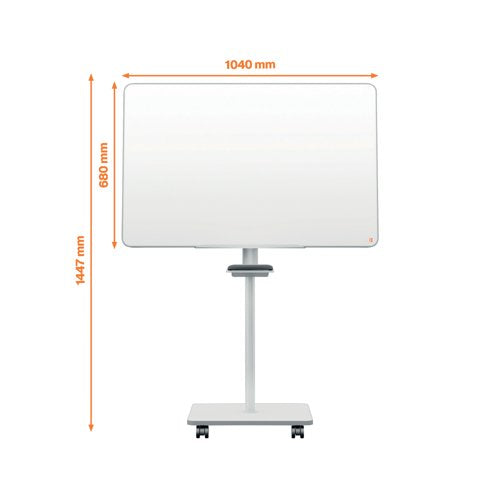 Nobo Move Meet Mobile Magnetic Flipchart Easel 680x1040mm 1915644