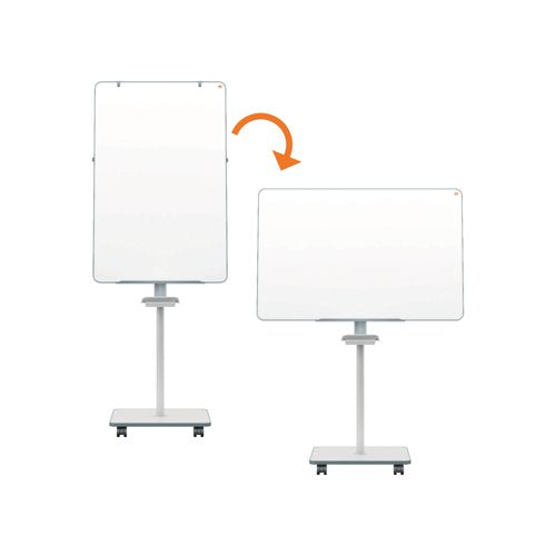 Nobo Move Meet Mobile Magnetic Flipchart Easel 680x1040mm 1915644
