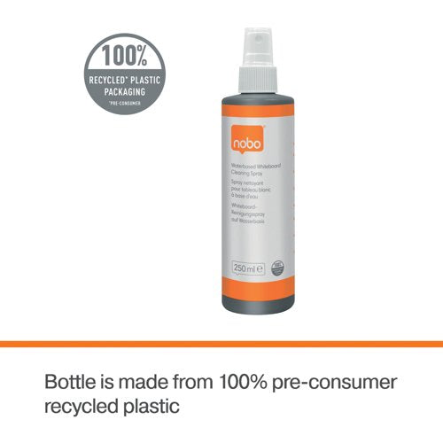 Nobo Waterbased Whiteboard Cleaning Spray 250ml 1915708