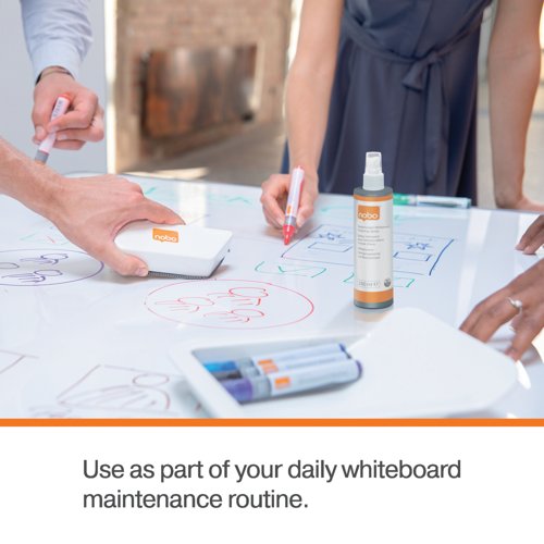 Nobo Waterbased Whiteboard Cleaning Spray 250ml 1915708