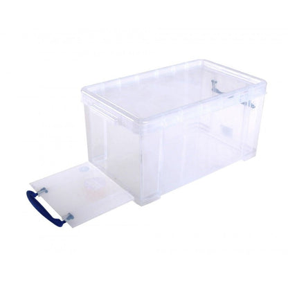 Really Useful Clear Plastic Front Opening Storage Box 8 Litre