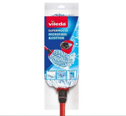 Vileda SuperMocio Microfibre & Cotton Mop - UK BUSINESS SUPPLIES