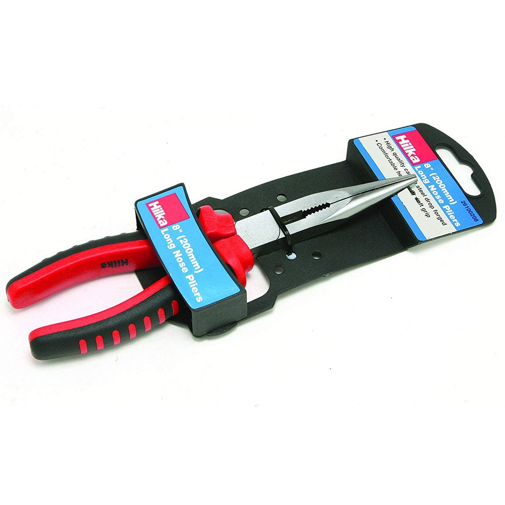 Hilka 8inch Soft Grip Longnose Pliers - UK BUSINESS SUPPLIES