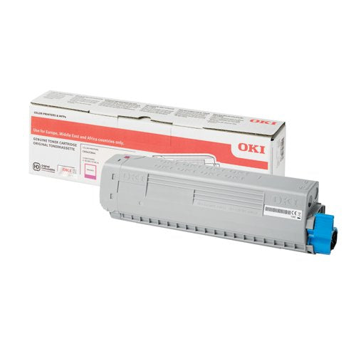 Oki C834 10K Toner Cartridge High Yield Magenta 46861306