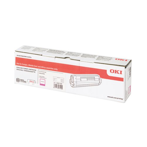 Oki C834 10K Toner Cartridge High Yield Magenta 46861306