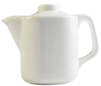Porcelain White Teapot 500ml/17.5oz  {3-4 Cup}Fancy Modern Design