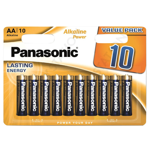 Panasonic Bronze Power AA Alkaline Batteries (Pack 10) - LR6APB/10BW