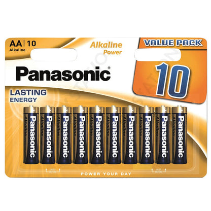 Panasonic Bronze Power AA Alkaline Batteries (Pack 10) - LR6APB/10BW
