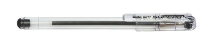 Pentel Superb Ballpoint Pen Fine Black (Pack of 12) BK77-A