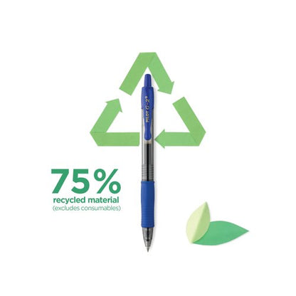 Pilot G-2 Plus Begreen Gel Ink Rollerball Medium Blue (Pack of 12) PUJ163180