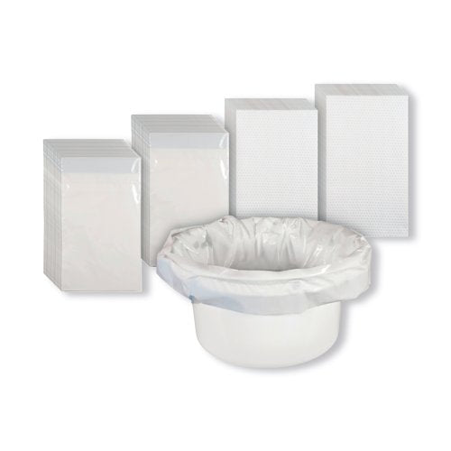 Aidapt Commode Liners with Absorbent Pads (Pack of 50) VS216CL