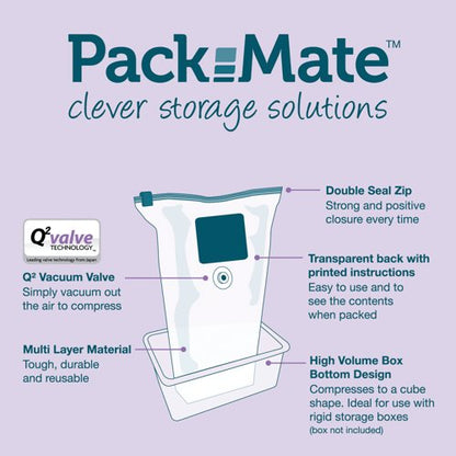 Packmate Large Volume Vacuum Storage Bags (Pack of 2) C40407-GRE