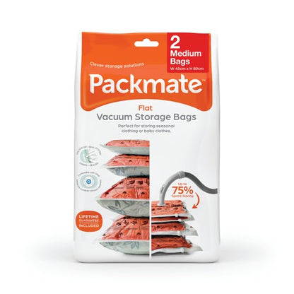 Packmate Medium Flat Vacuum Storage Bags (Pack of 2) C40426-GRE