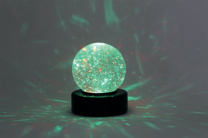 Desktop LED Light Up Glitter Ball Mood Light 100mm Battery Operated SWGB