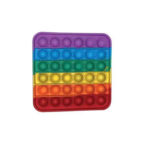 Pop Fidget Pad Square Multicoloured 125x125x10mm POPSQM