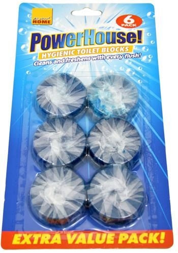 Powerhouse Blue Toilet Freshener (Pack of 6) - UK BUSINESS SUPPLIES