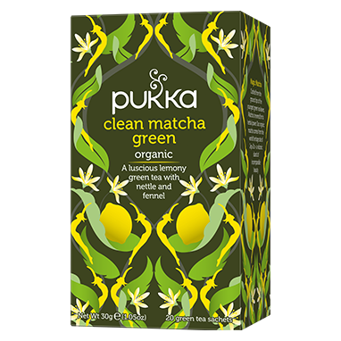 Pukka Tea Clean Matcha Green Organic Individually Wrapped Enveloped Tea 20's