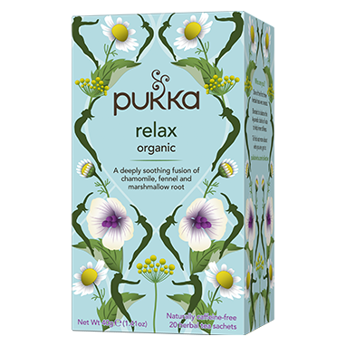 Pukka Tea Relax Individually Wrapped Enveloped Tea 20's