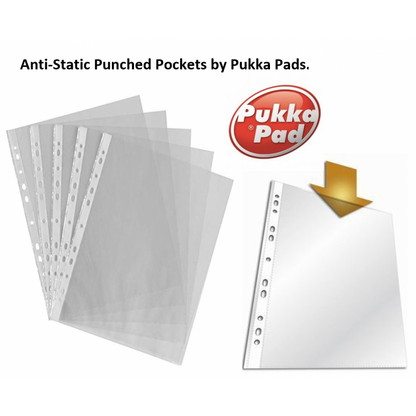 Concord Punched Pockets by Pukka A4 Clear Pack 50's