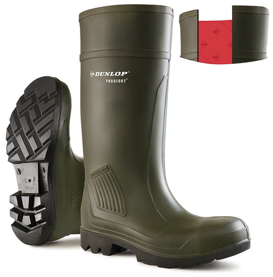 Dunlop Purofort Professional Green ALL SIZES Boots
