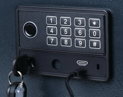 Pavo High Security Advanced Steel Key Cabinet 100 Key Capacity Dark Grey DF77301