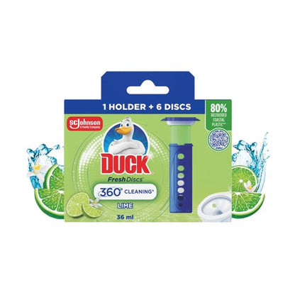 Duck Fresh Toilet Disc Starter Pack Lime Pack of 5 C011173