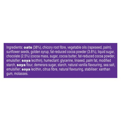 Graze Cocoa Vanilla Oat Boosts Flapjack Snack 50g (Pack of 9) C009513