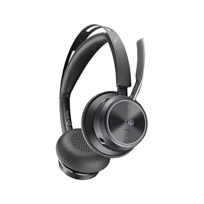 Poly Voyager Focus 2 MS Teams Certified USB-C-C Headset +USB-C/A Adapter +Charging Stand 9T9J6AA#AC3