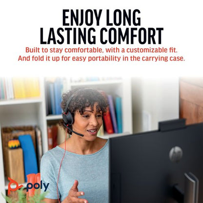 Poly Blackwire 5210 Monaural USB-C/A +3.5mm Headset 8X230AA