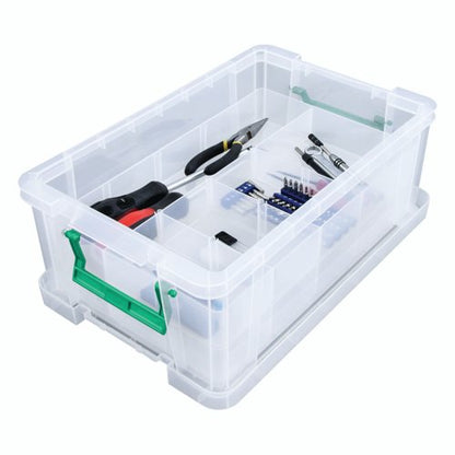 Storestack 36 Litre Storage Box W480Xd380Xh320Mm Clear RB90124