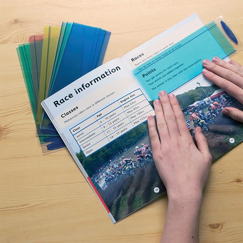 Plain Window Reading Rulers with Coloured Overlay (Pack of 16) SS48627