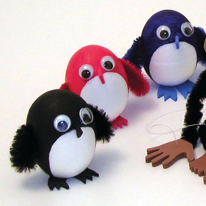 Stick-On Jumbo Wiggly Eyes Black (Pack of 100) AR02119