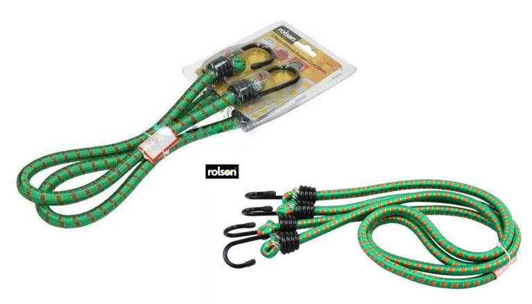 Rolson 2 Piece Bungee Cord Set 1200mmx12mm - UK BUSINESS SUPPLIES