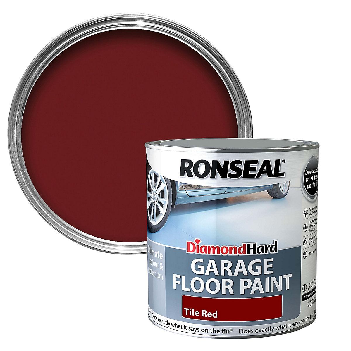 Ronseal Diamond Hard Floor Paint red 750Ml