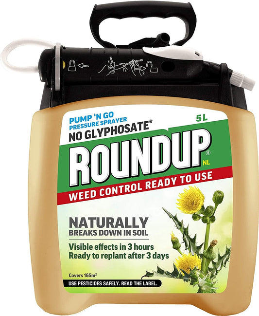 Roundup Naturals Weed Killer 5L Pump/Spray {Gold}
