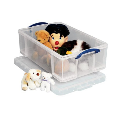 Really Useful 50L Plastic Storage Box W710Xd440Xh230Mm Clear KING50C
