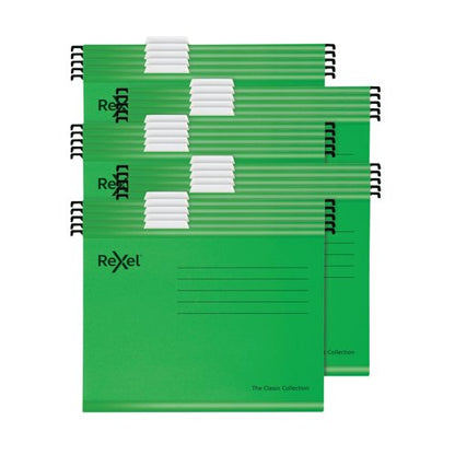 Rexel Classic Suspension Files A4 Green (Pack of 25) 2115586