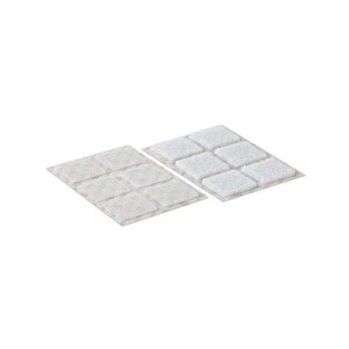 Velcro Stick On Squares 25mm White (Pack of 24) VEL-EC60235